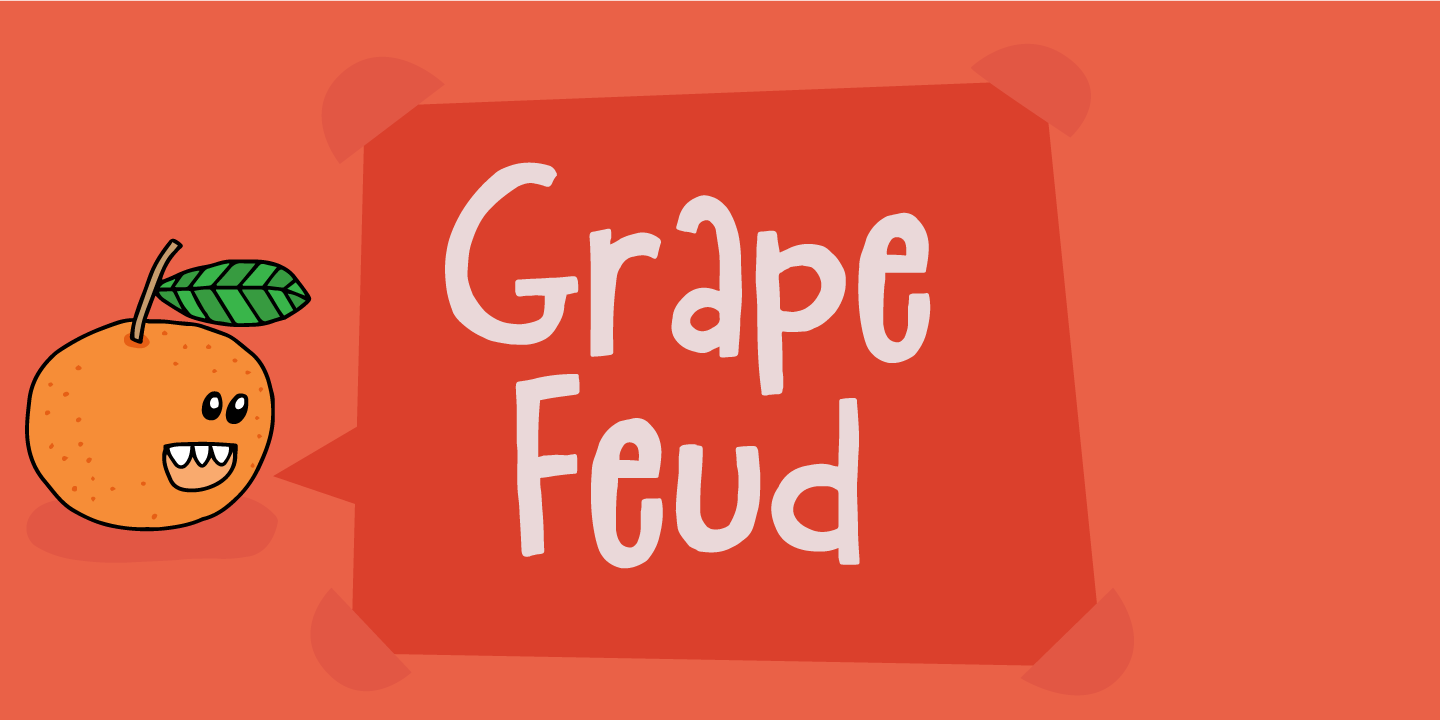 Schriftart Grape Feud